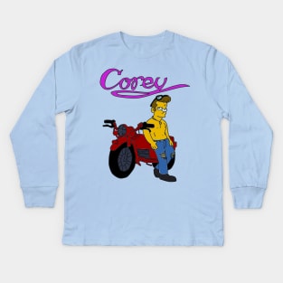 Simpsons Corey Poster Kids Long Sleeve T-Shirt